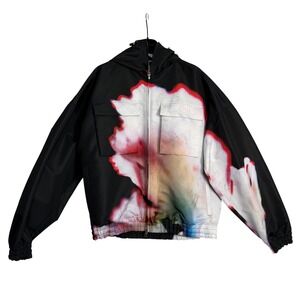 Alexander McQueen Solarized Floral Windbreaker Jacket Size 52